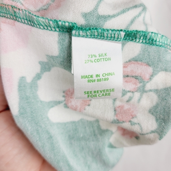 Lilly Pulitzer Twyla Take It Higher Silk Midi Dress Floral Green Pink Size Small - Picture 8 of 11